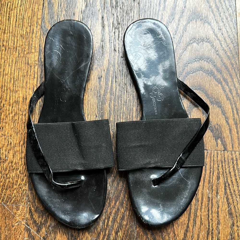 BCBG black sandals- Size 7